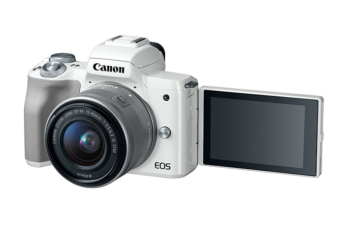 Canon EOS M-50 camera with kit lens