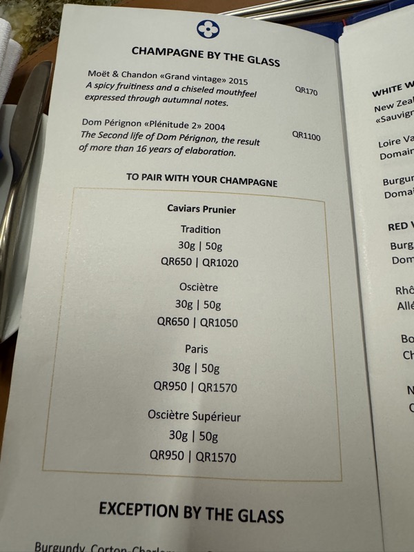 a menu with a knife and fork